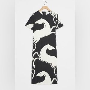 Black and white Midi Dress in Small